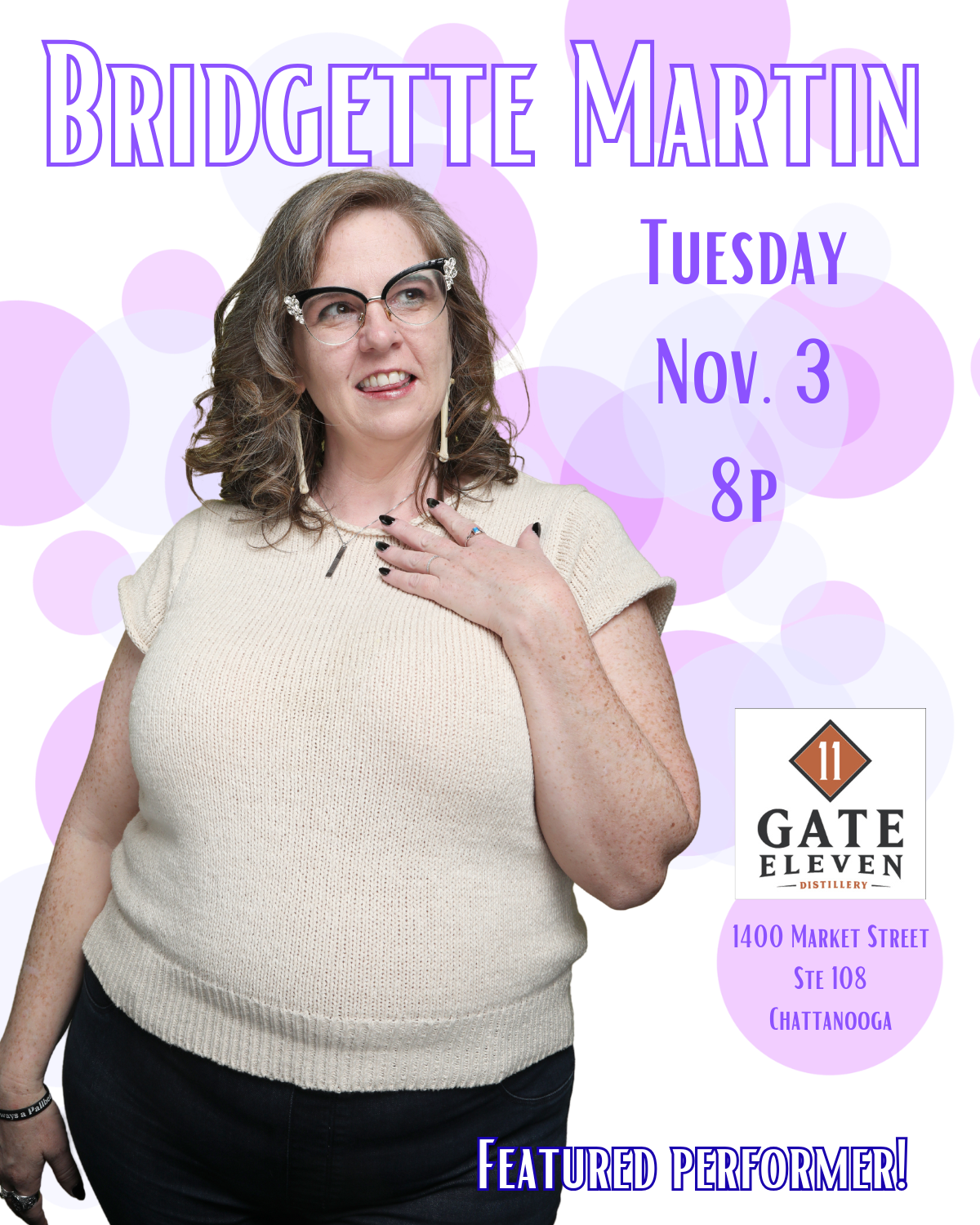 Gate 11 Distillery comedy show, Chattanooga